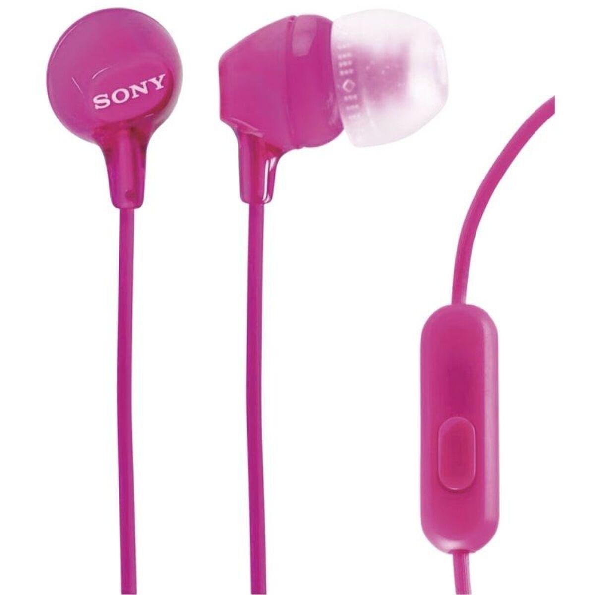 Headphones with Microphone Sony MDR-EX15AP Pink