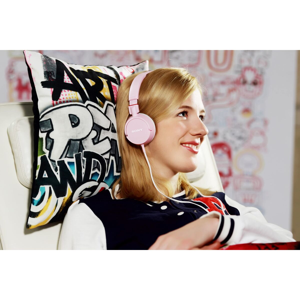 Headphones Sony MDR-ZX110 Pink