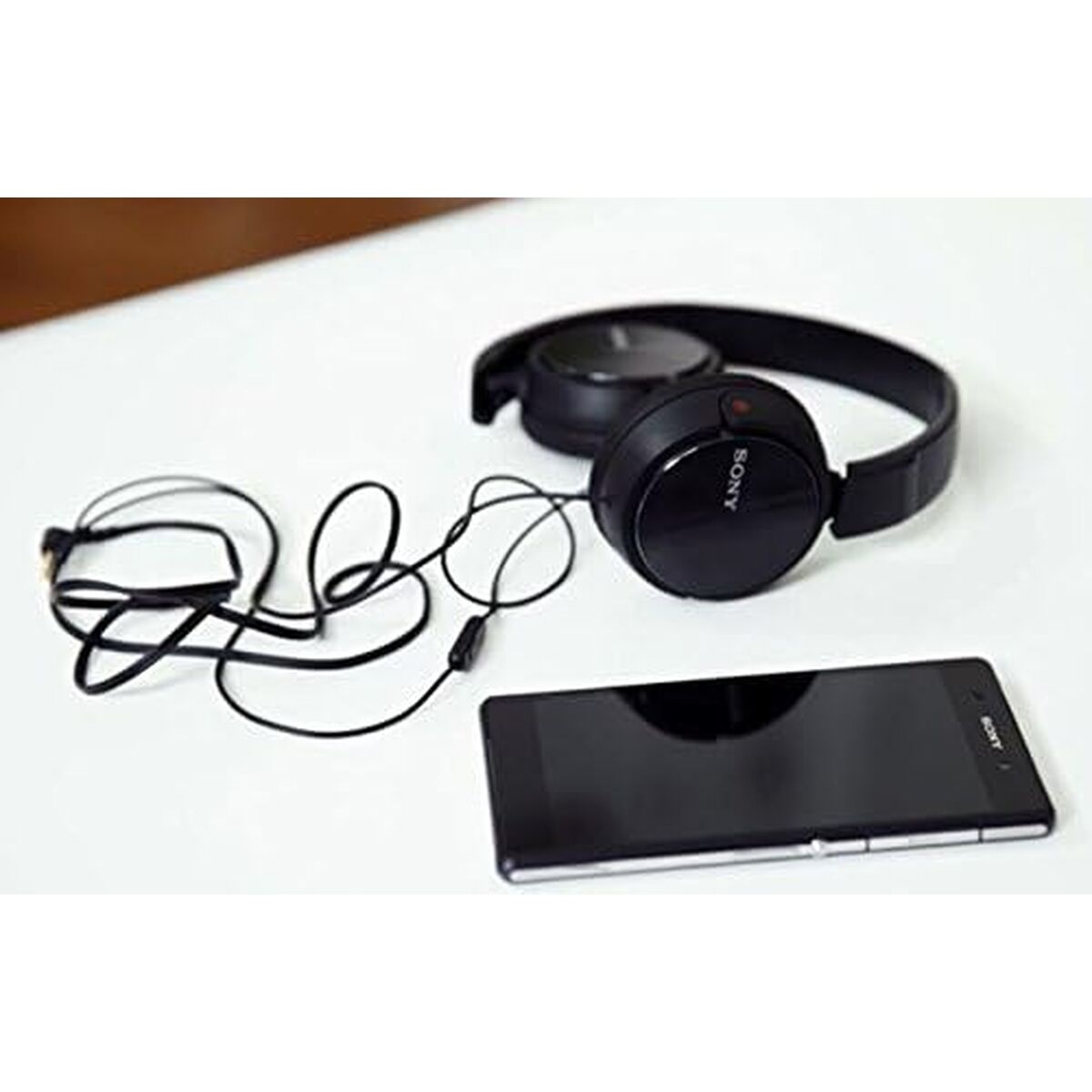 Headphones with Headband Sony MDR-ZX310AP Black Dark grey With cable