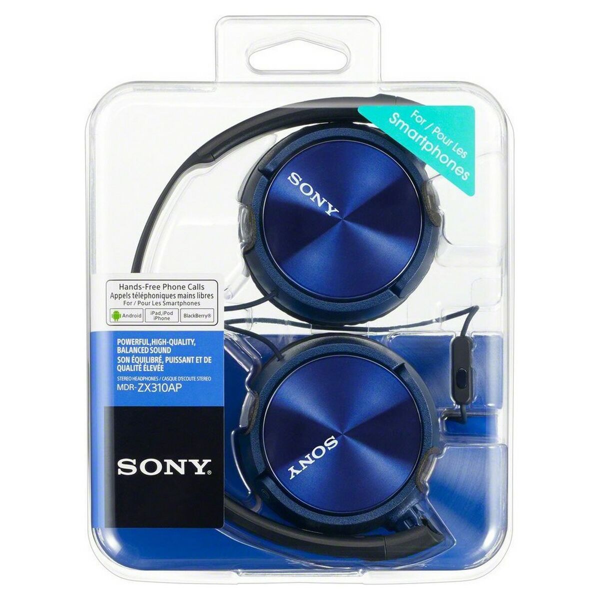 Picture of Headphones with Headband Sony MDR-ZX310AP Blue