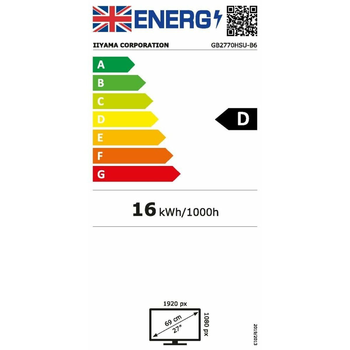 Image de Monitor Gaming Iiyama 27" Full HD