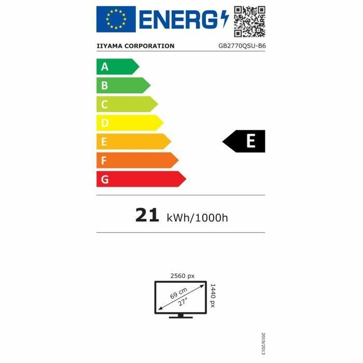 Afbeeldingen van Gaming Monitor Iiyama Gb2770qsu-b6 27" 2K