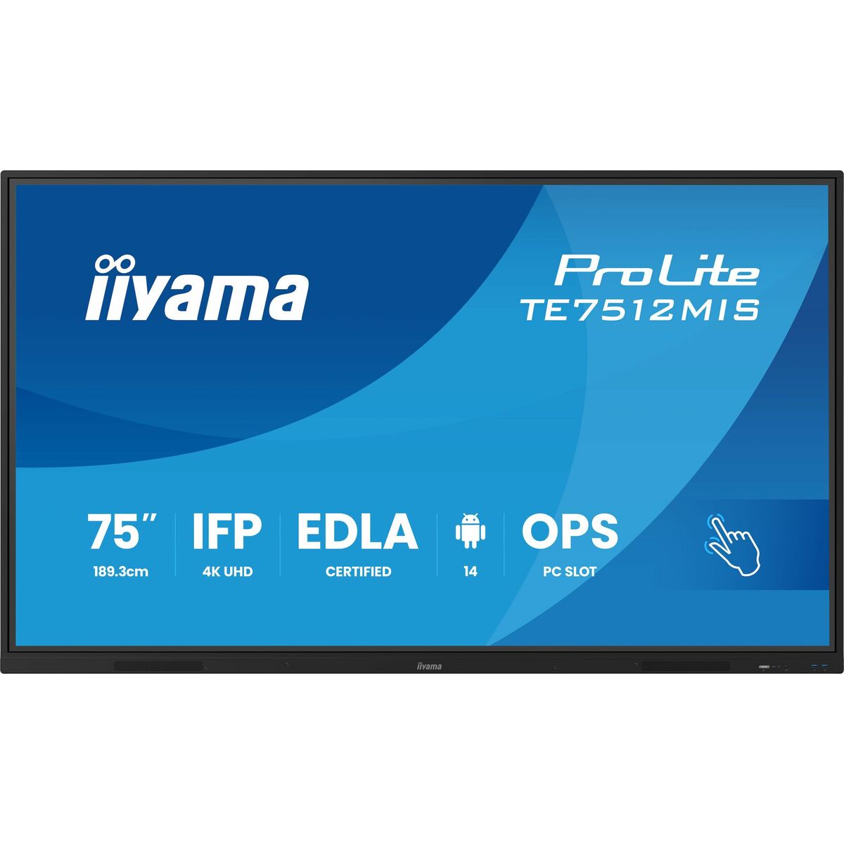 Picture of Touch Screen Monitor Iiyama TE7512MIS-B4AG 4K Ultra HD 65"