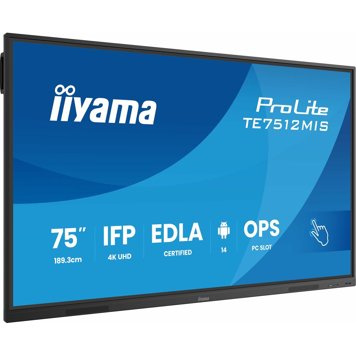 Picture of Touch Screen Monitor Iiyama TE7512MIS-B4AG 4K Ultra HD 65"