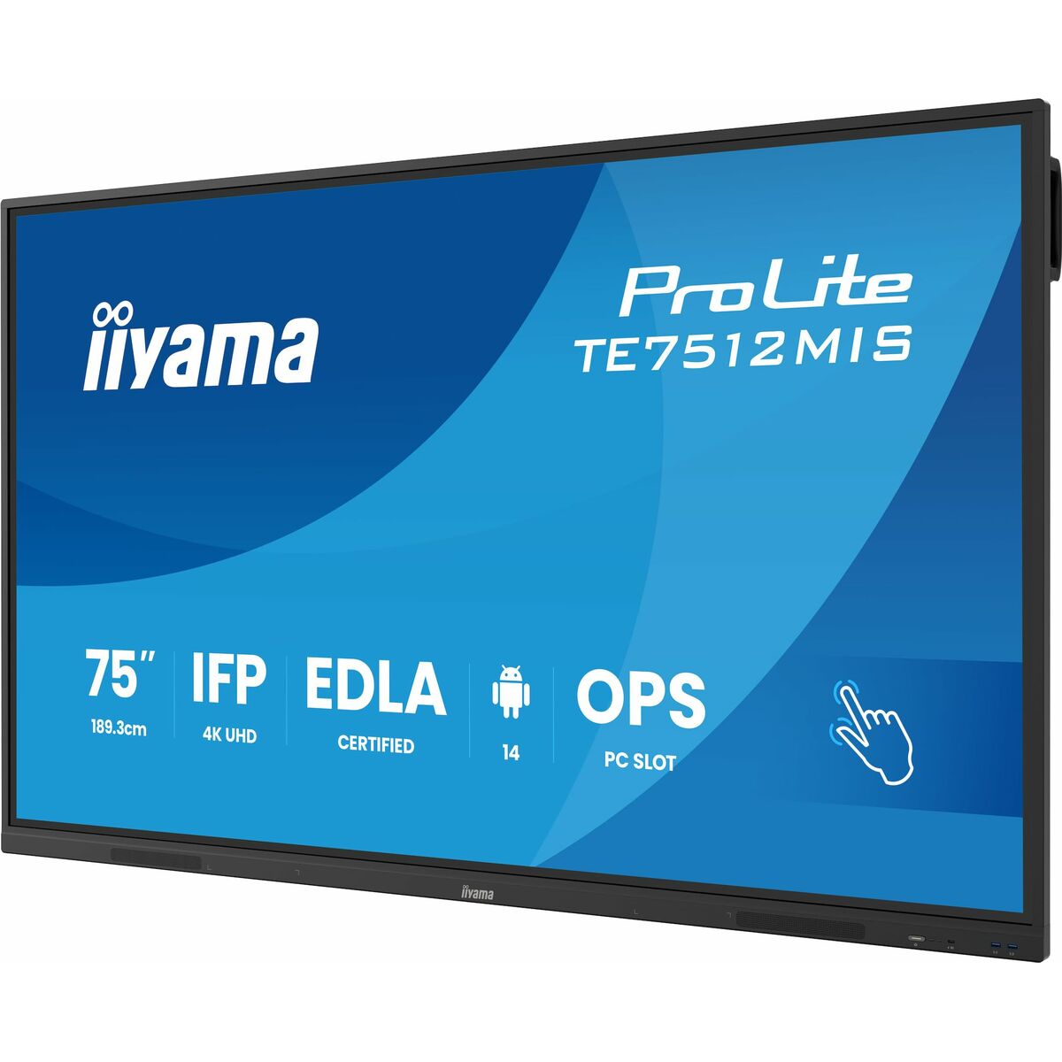 Picture of Touch Screen Monitor Iiyama TE7512MIS-B4AG 4K Ultra HD 65"