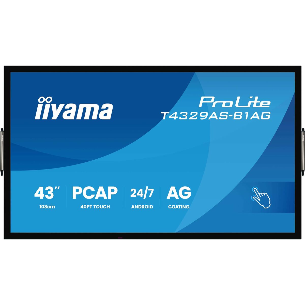 Afbeeldingen van Non-slip Mat Iiyama T4329AS-B1AG Black