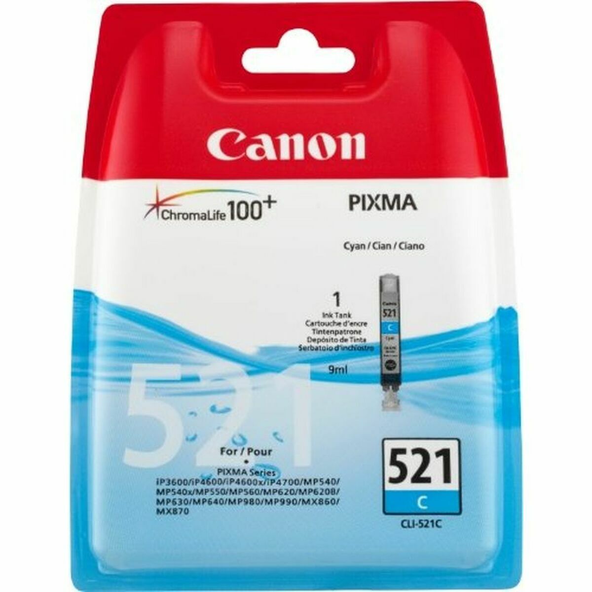 Picture of Original Ink Cartridge Canon CLI-521 Cyan
