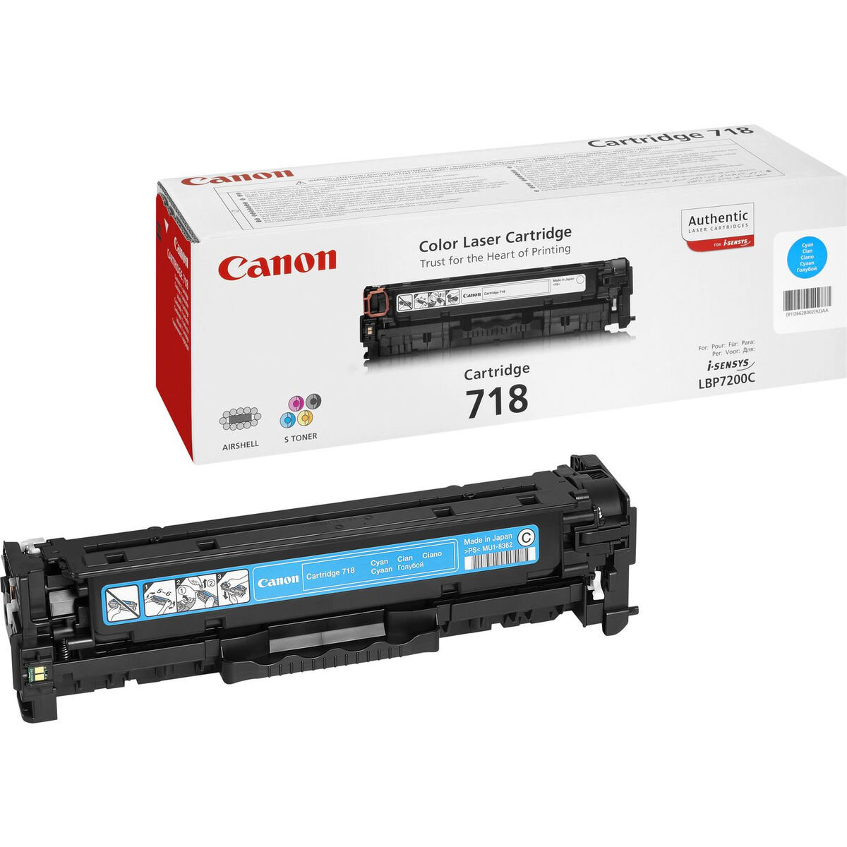 Afbeeldingen van Original Toner Canon CRG-718 C Black Cyan
