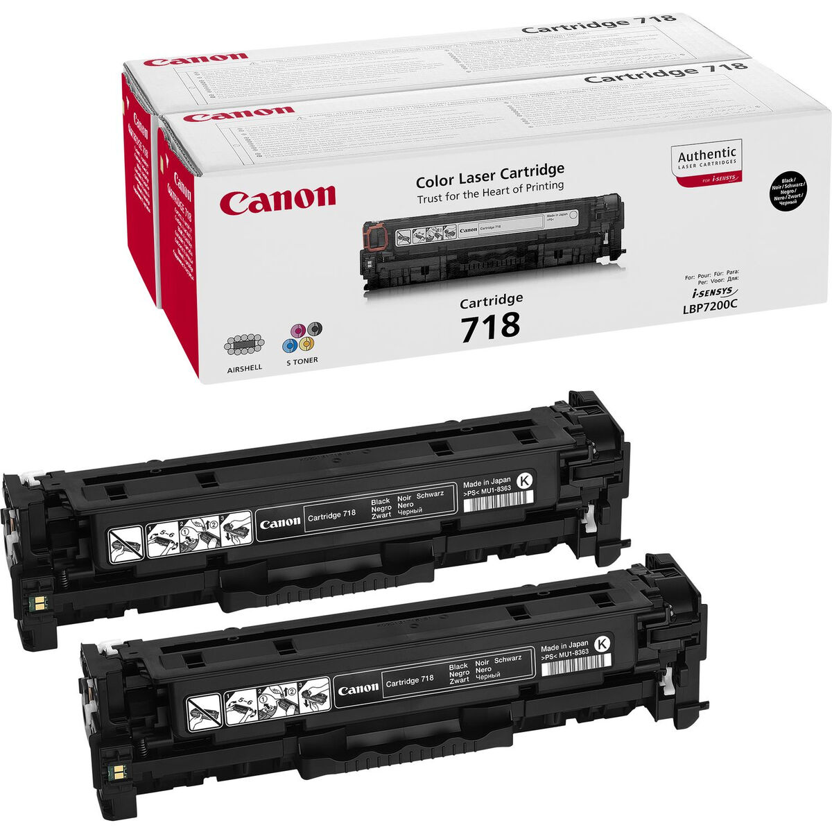 Picture of Toner Canon 2662B017 Black (2 pcs)
