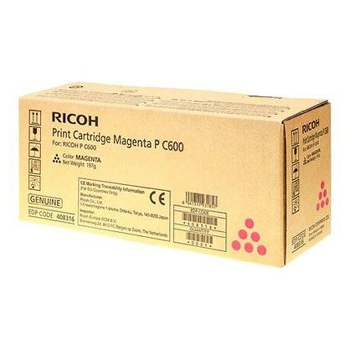 Picture of Original Toner Ricoh P C600 Magenta (1 Unit)