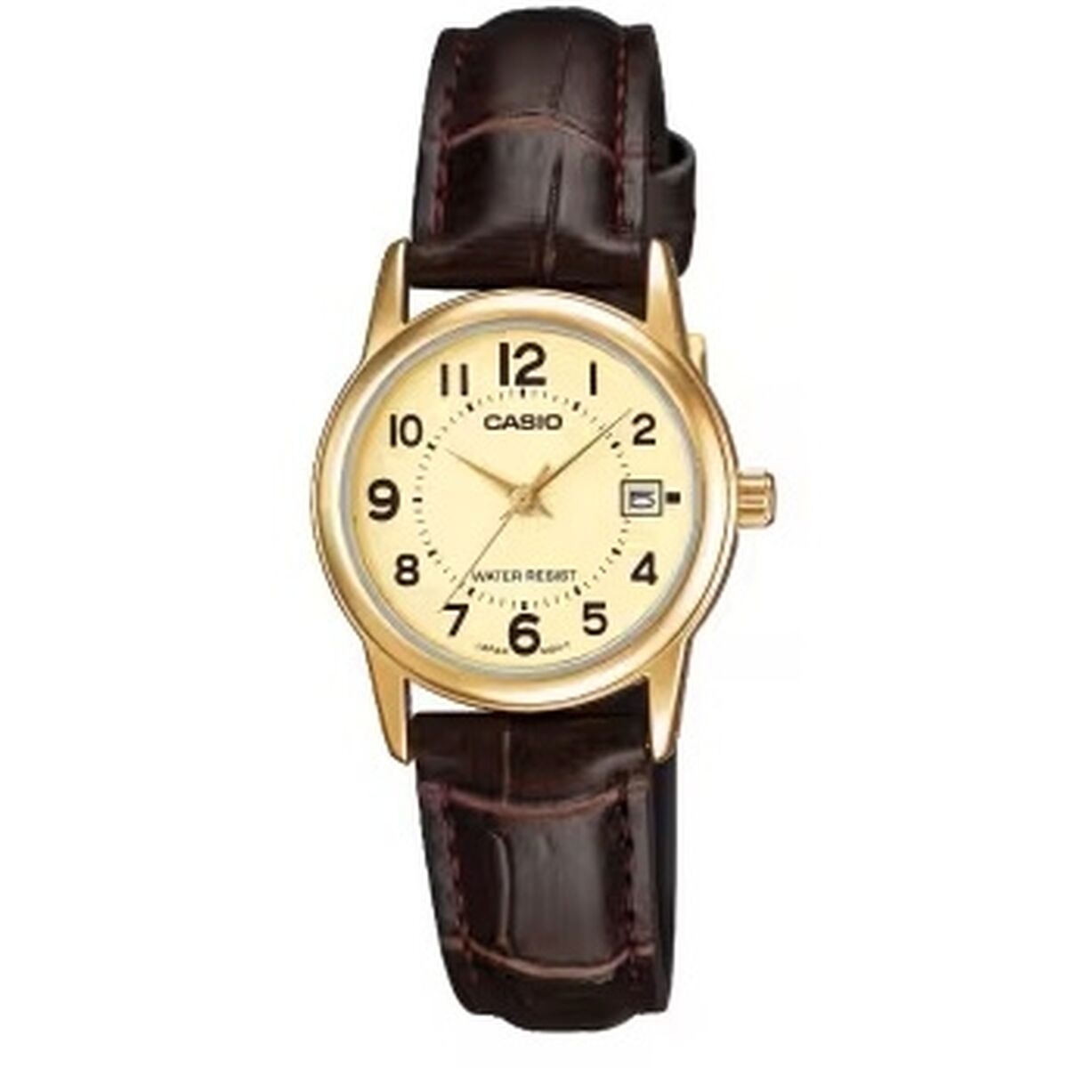 Horloge Dames Casio LADY DATE LEATHER - GOLD (Ø 31 mm)