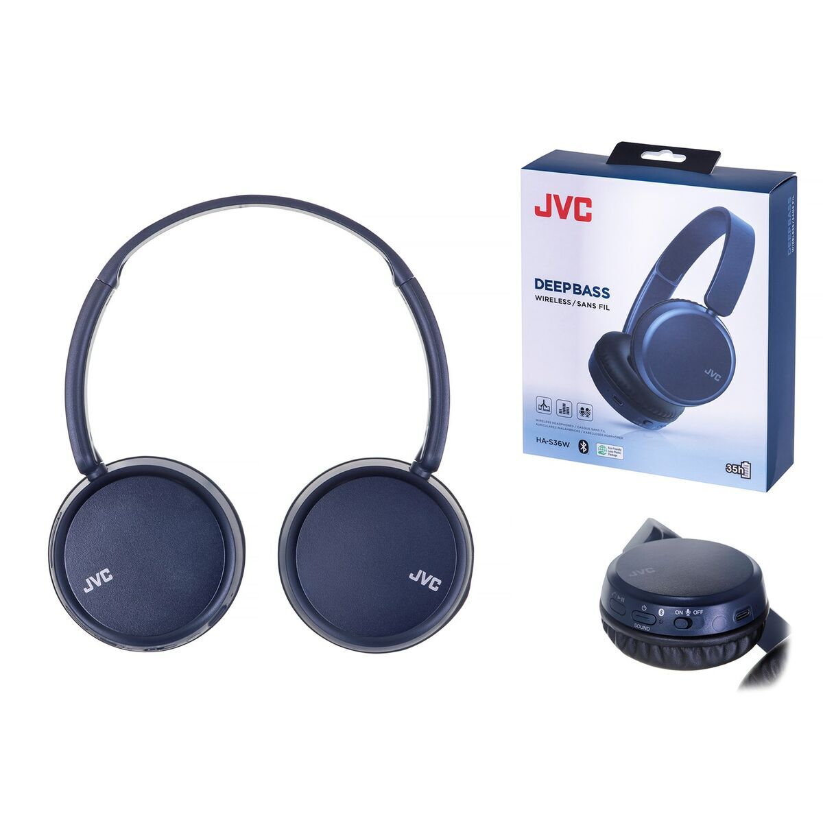 Picture of Bluetooth Headset with Microphone JVC HAS-36WAU Blue