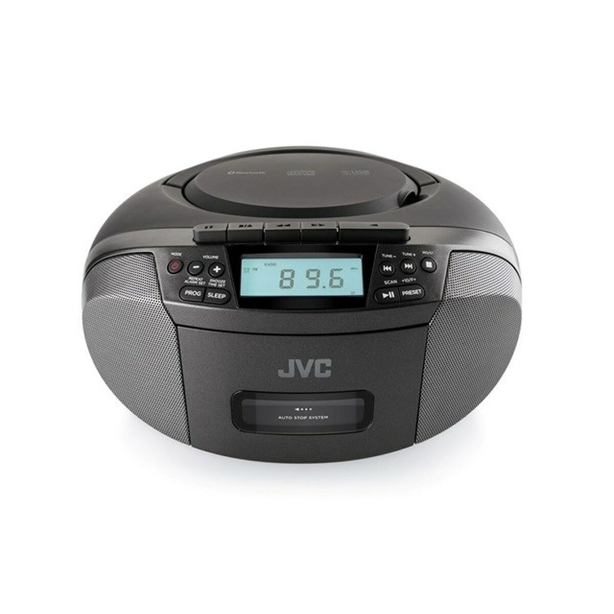 Afbeeldingen van Radio cassette JVC JVCRCE444B Black AM/FM