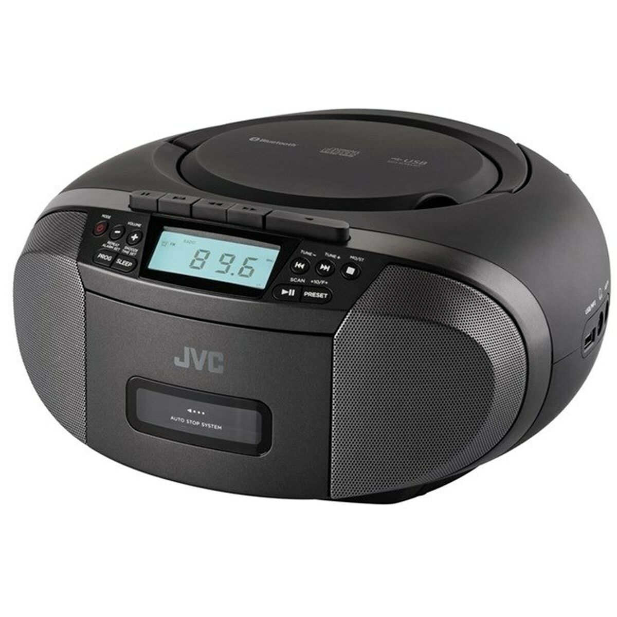 Afbeeldingen van Radio cassette JVC JVCRCE444B Black AM/FM
