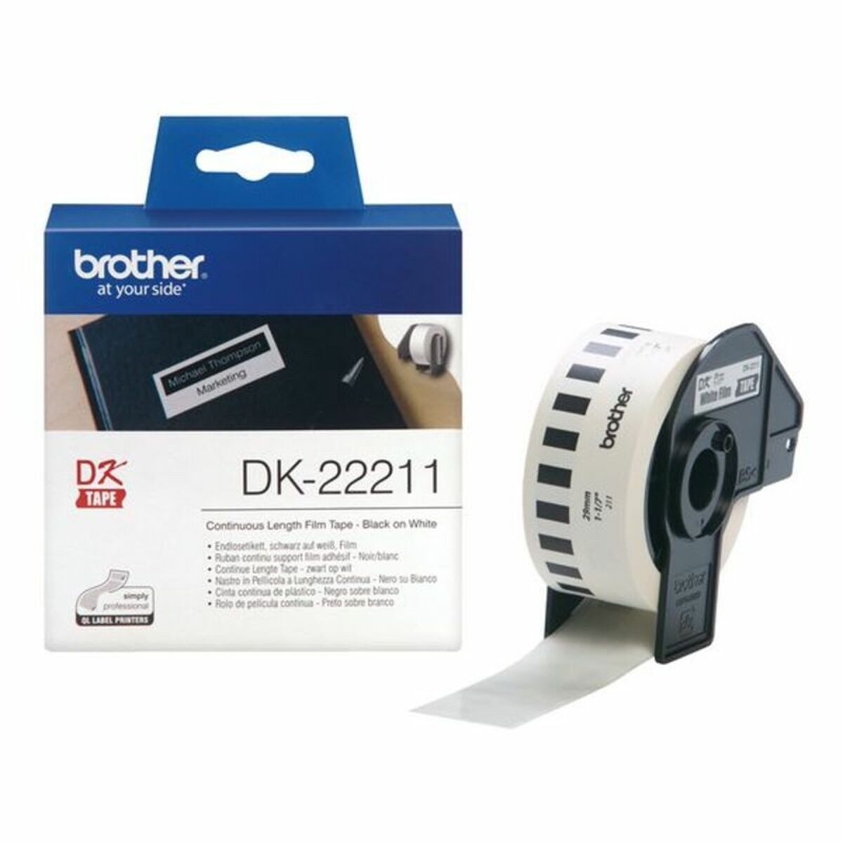 Continuous Film Tape Brother DK22211              29 mm