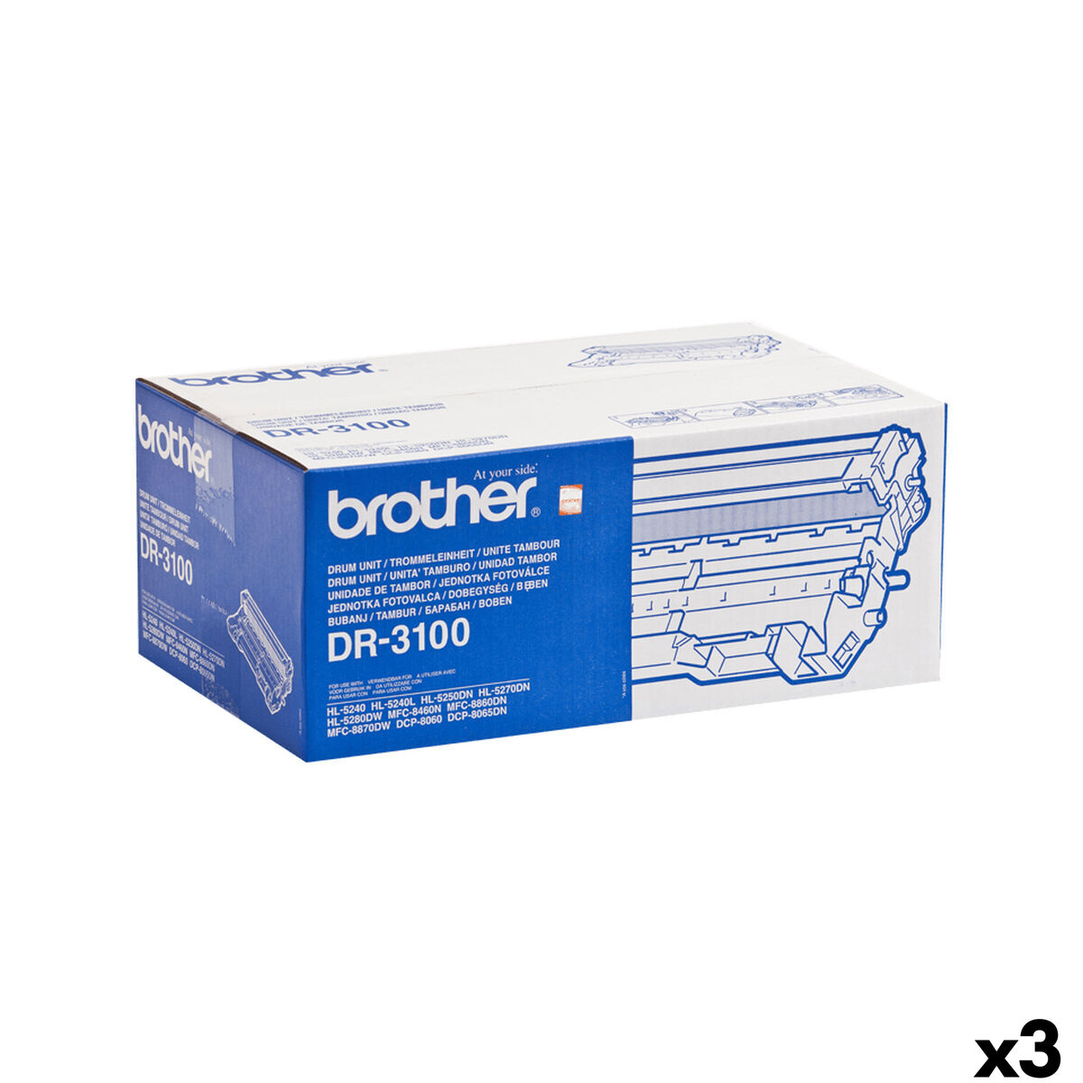 Picture of Printer drum Brother DR-3100 Black (3 Units)