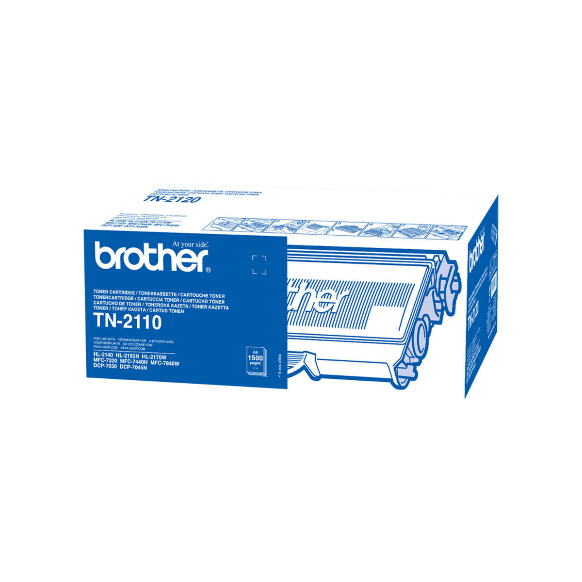 Kép Toner Brother TN-2110 Black (3 Units)