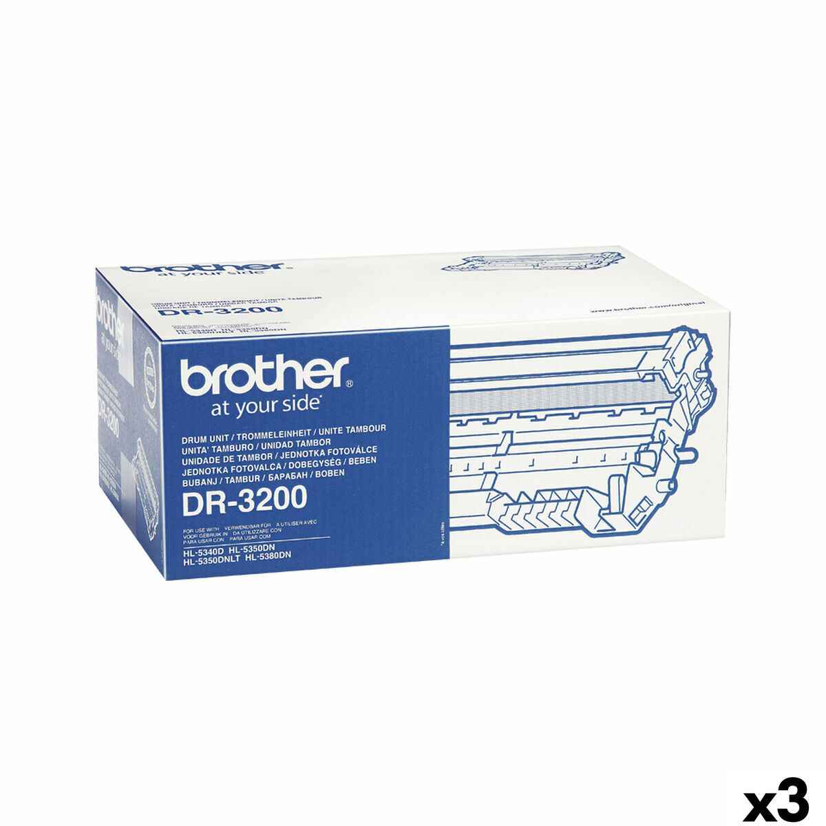 Immagine di Printer drum Brother DR3200 Black (3 Units)
