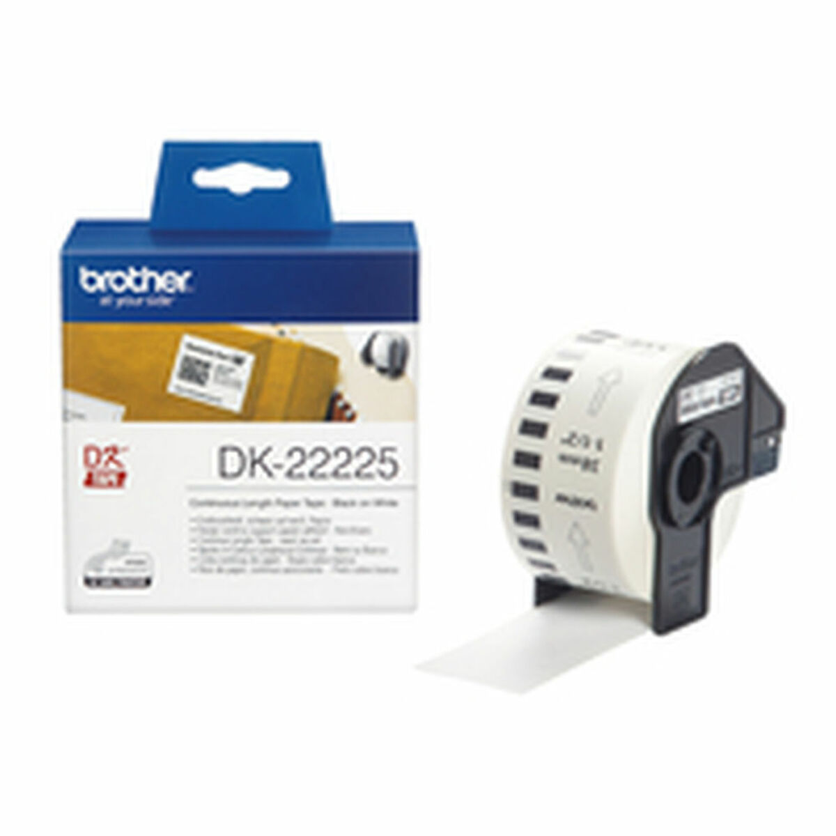 Afbeeldingen van Continuous Roll of Paper Brother DK22225 White 80 g/m²