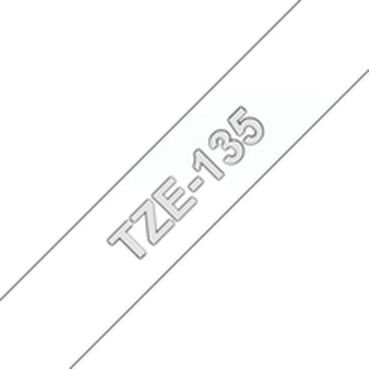 Picture of Laminated Tape for Labelling Machines Brother TZE135 White 12 mm x 8 m