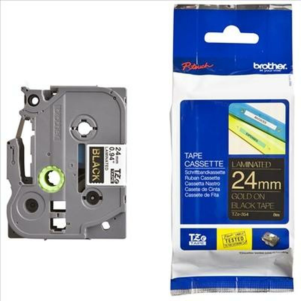 Afbeeldingen van Original Dot Matrix Tape Brother Cinta laminada 24mm Multicolour 24 mm