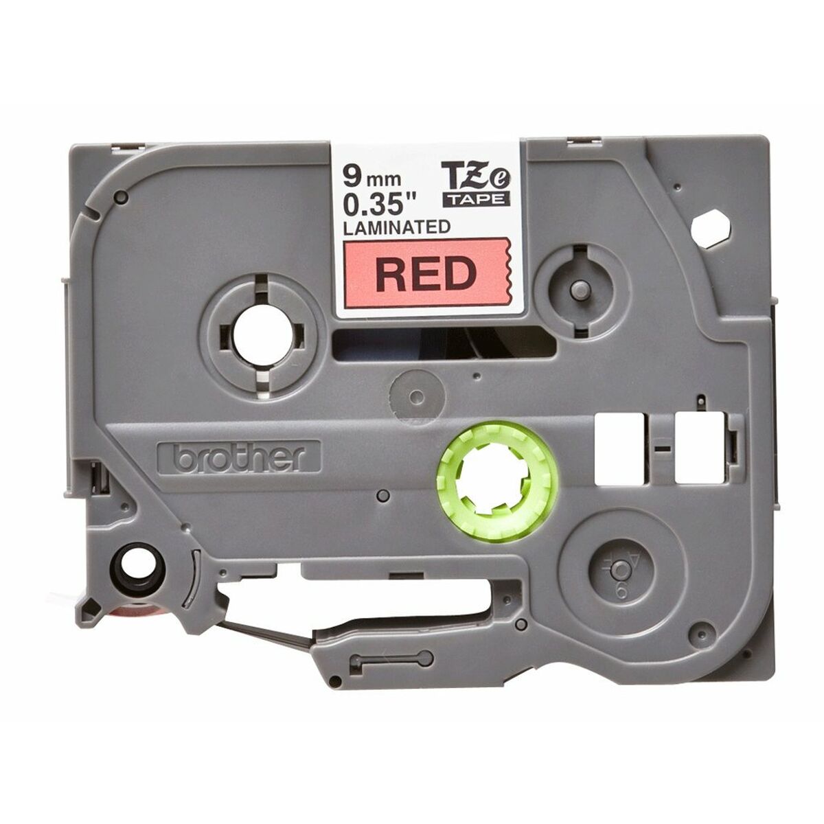 Afbeeldingen van Laminated Tape for Labelling Machines Brother TZE421 Black/Red 9 mm