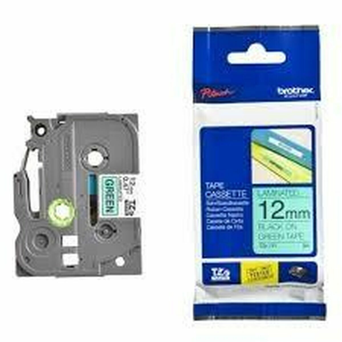 Image de Laminated Tape for Labelling Machines Brother TZE-731 Black