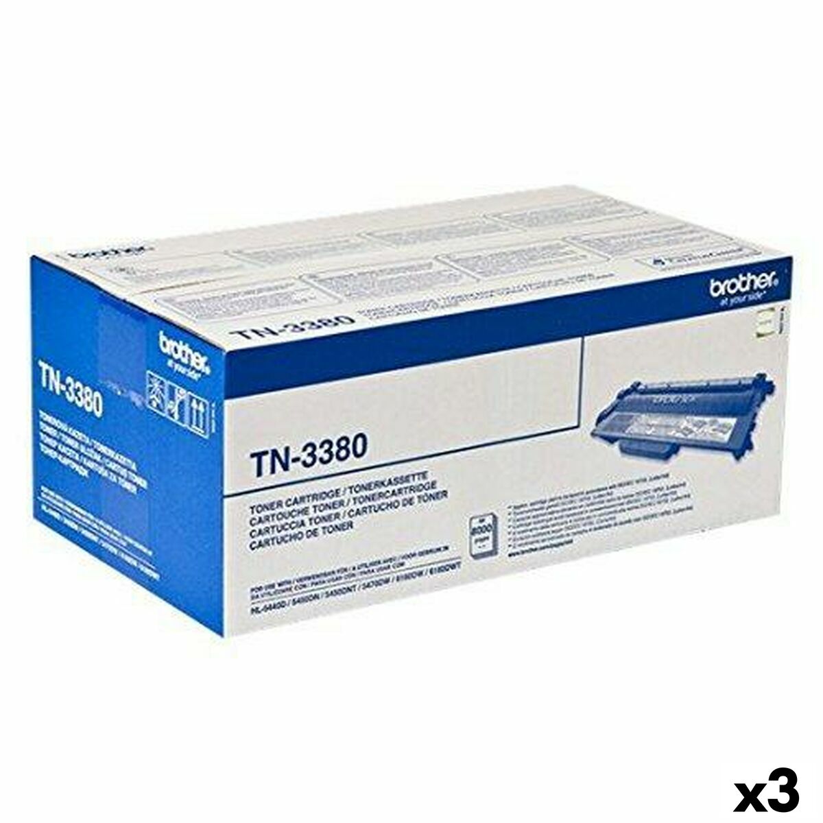 Picture of Toner Brother TN3380 Black (3 Units)