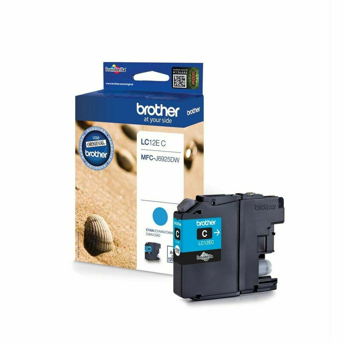 Afbeeldingen van Original Ink Cartridge Brother LC-12EC Cyan