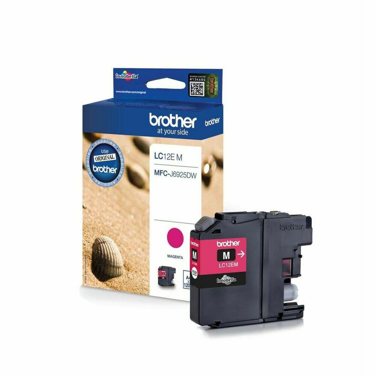 Afbeeldingen van Original Ink Cartridge Brother LC-12EM Magenta