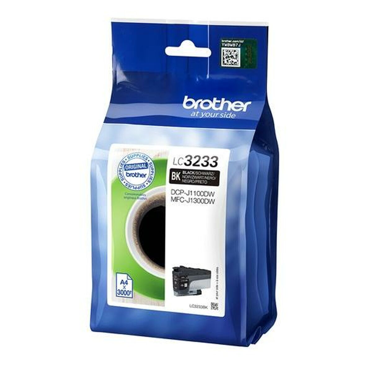 Afbeeldingen van Original Ink Cartridge Brother LC-3233BK Black