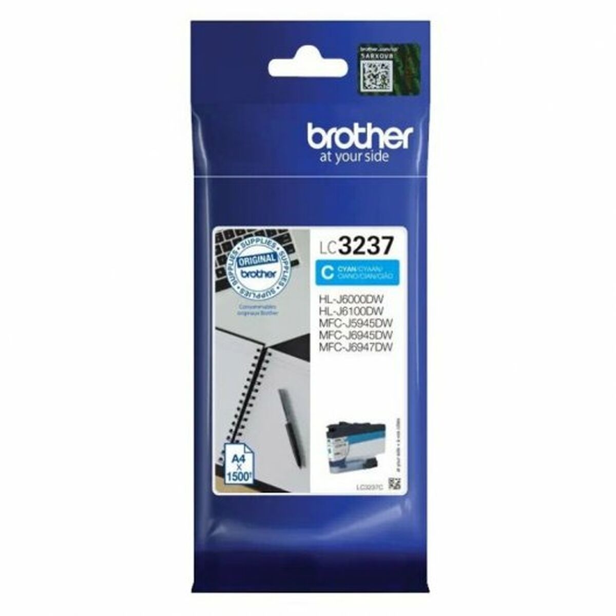 Afbeeldingen van Original Ink Cartridge Brother LC-3237C Cyan
