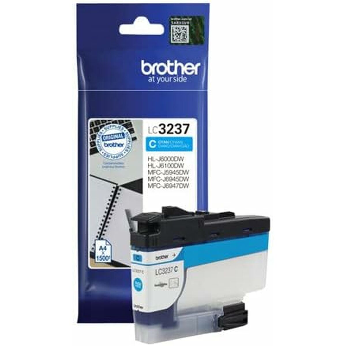 Afbeeldingen van Original Ink Cartridge Brother HLJ6000 / MFCJ5945, 6945 Cyan (5 Units)