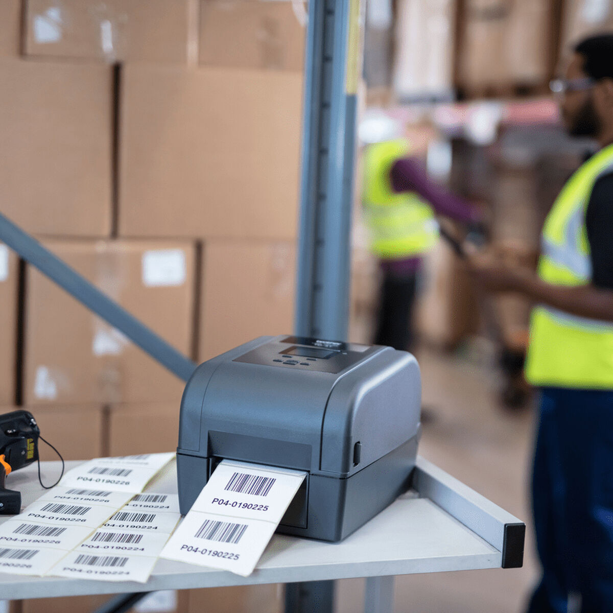 Afbeeldingen van Label Printer Brother TD4650 Black Grey