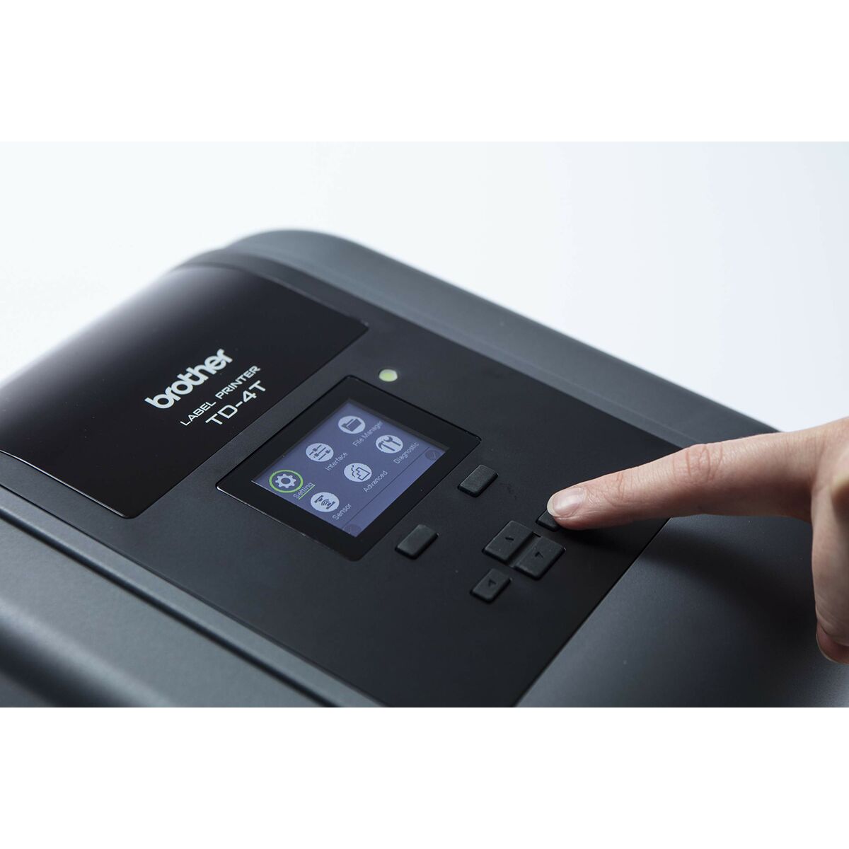 Afbeeldingen van Label Printer Brother TD4650 Black Grey