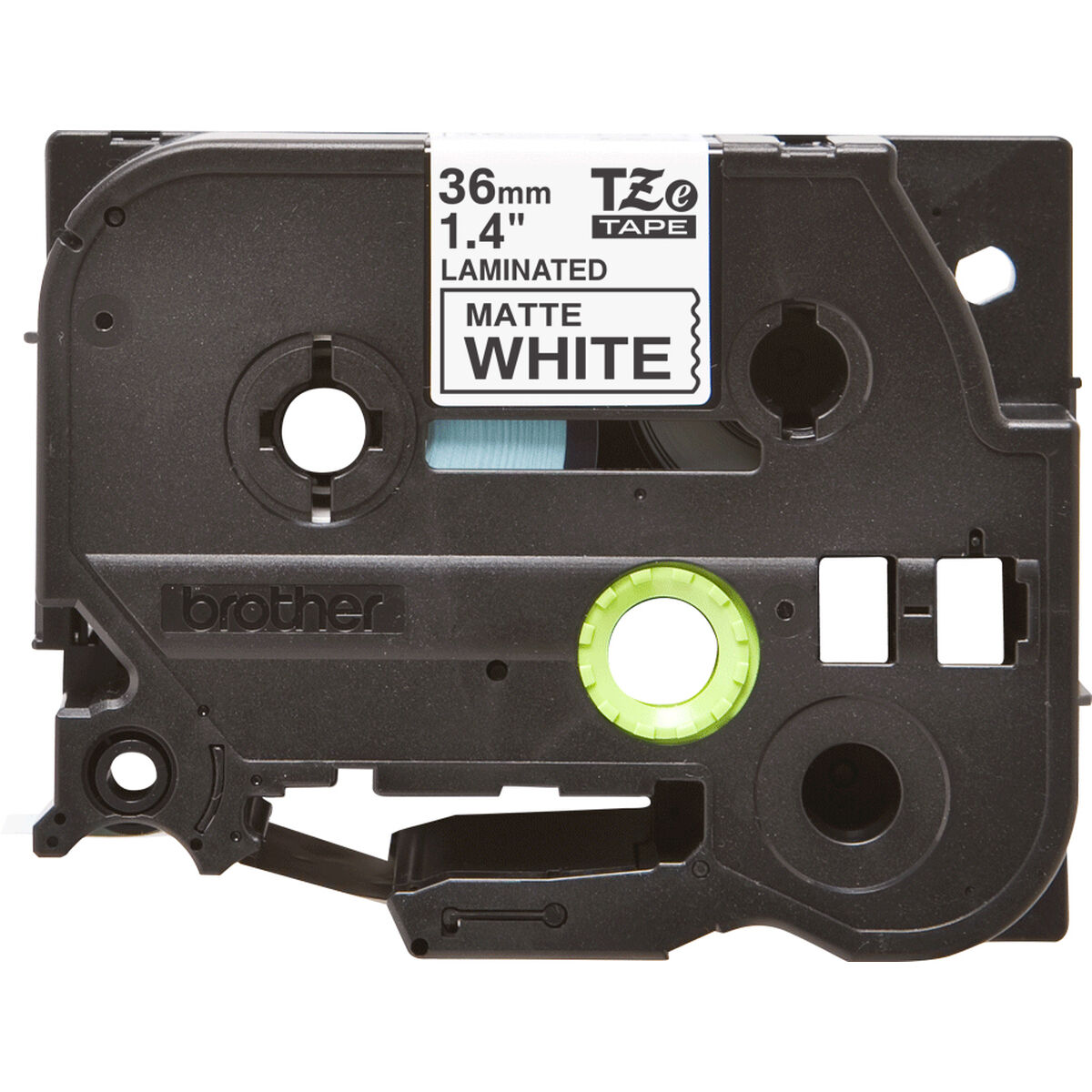 Afbeeldingen van Laminated Tape for Labelling Machines Brother TZEM261 White Black (1 Unit)