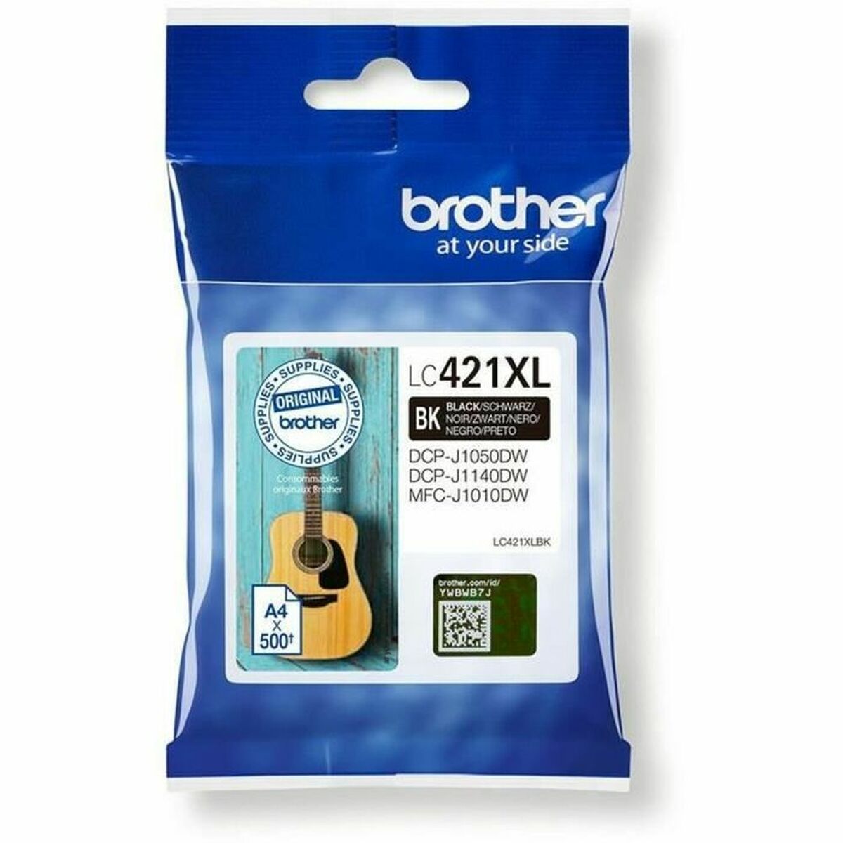 Picture of Original Ink Cartridge Brother LC421XLBK Black (1 Unit)