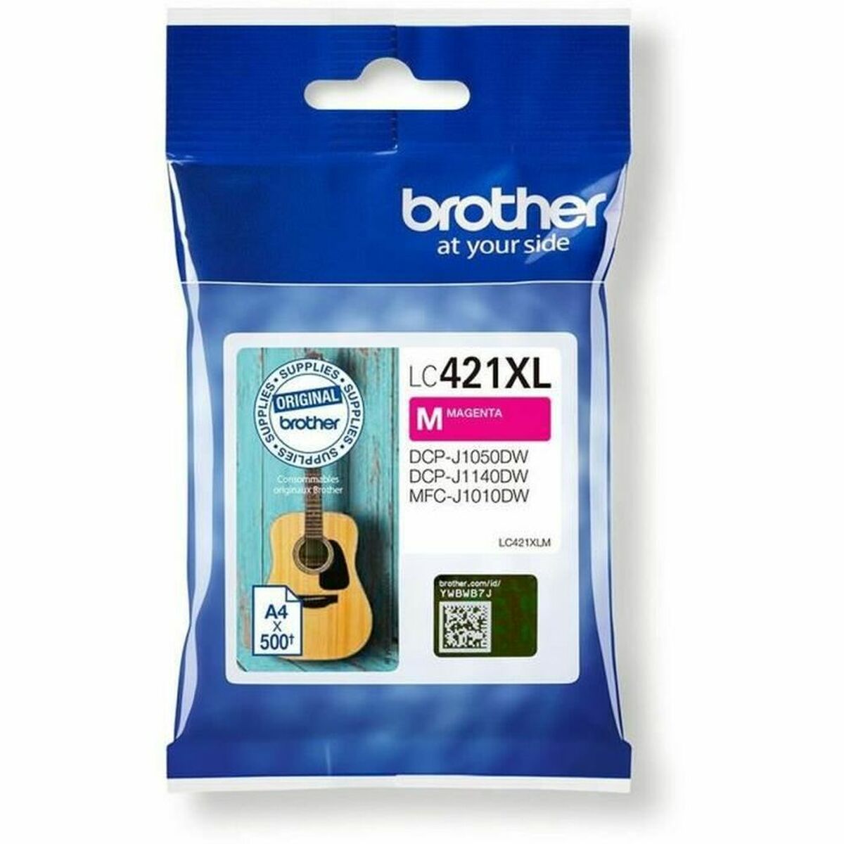 Afbeeldingen van Original Ink Cartridge Brother LC-421XLM Magenta