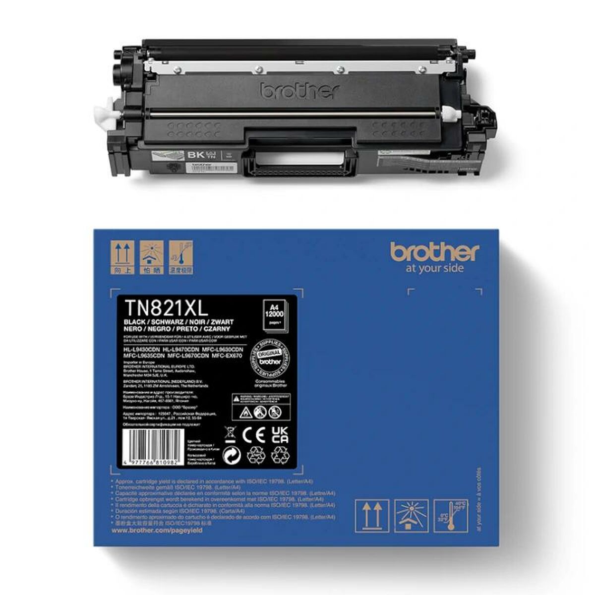 Image de Toner original Brother TN821XLBK Noir