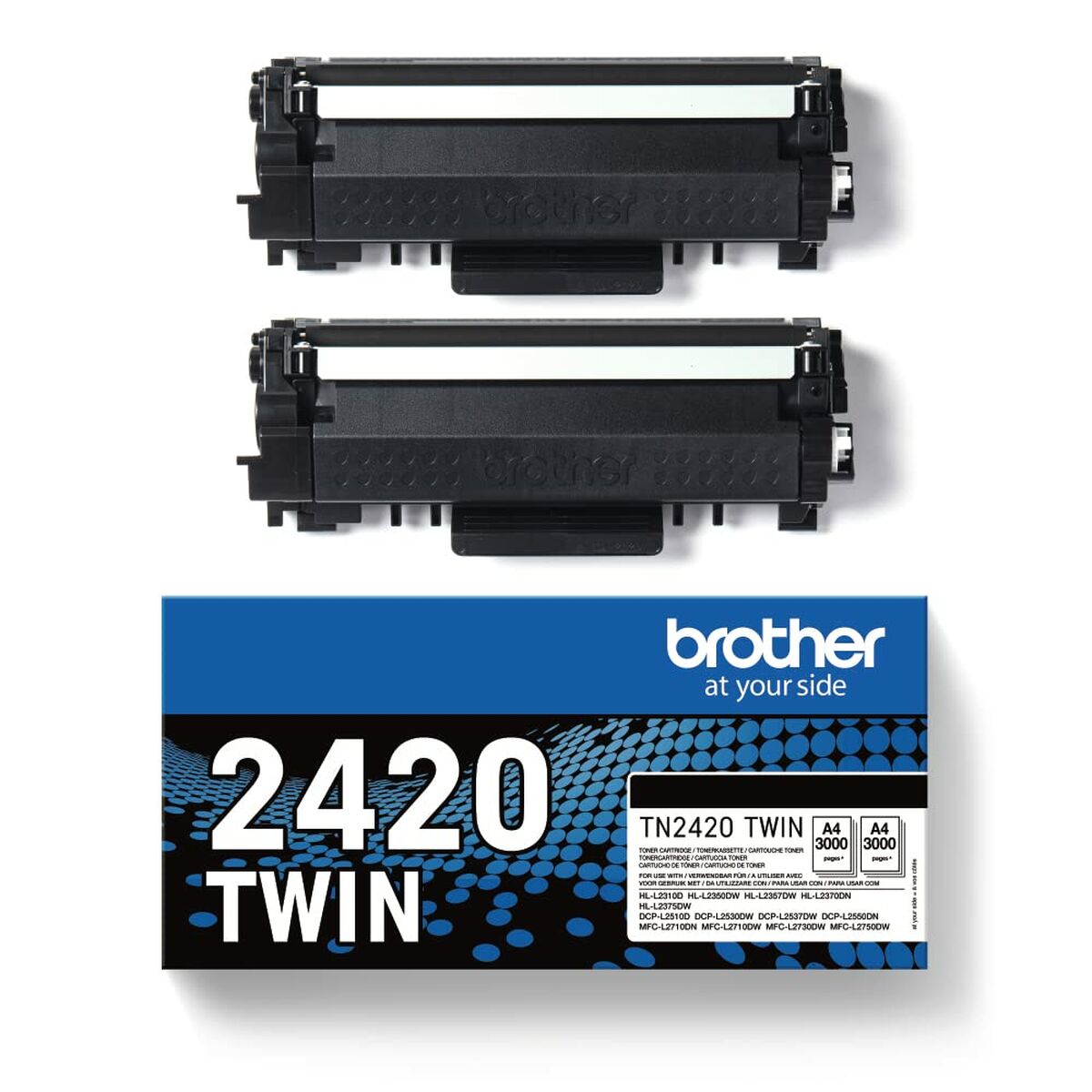 Picture of Original Ink Cartridge Brother TN2420TWIN Black