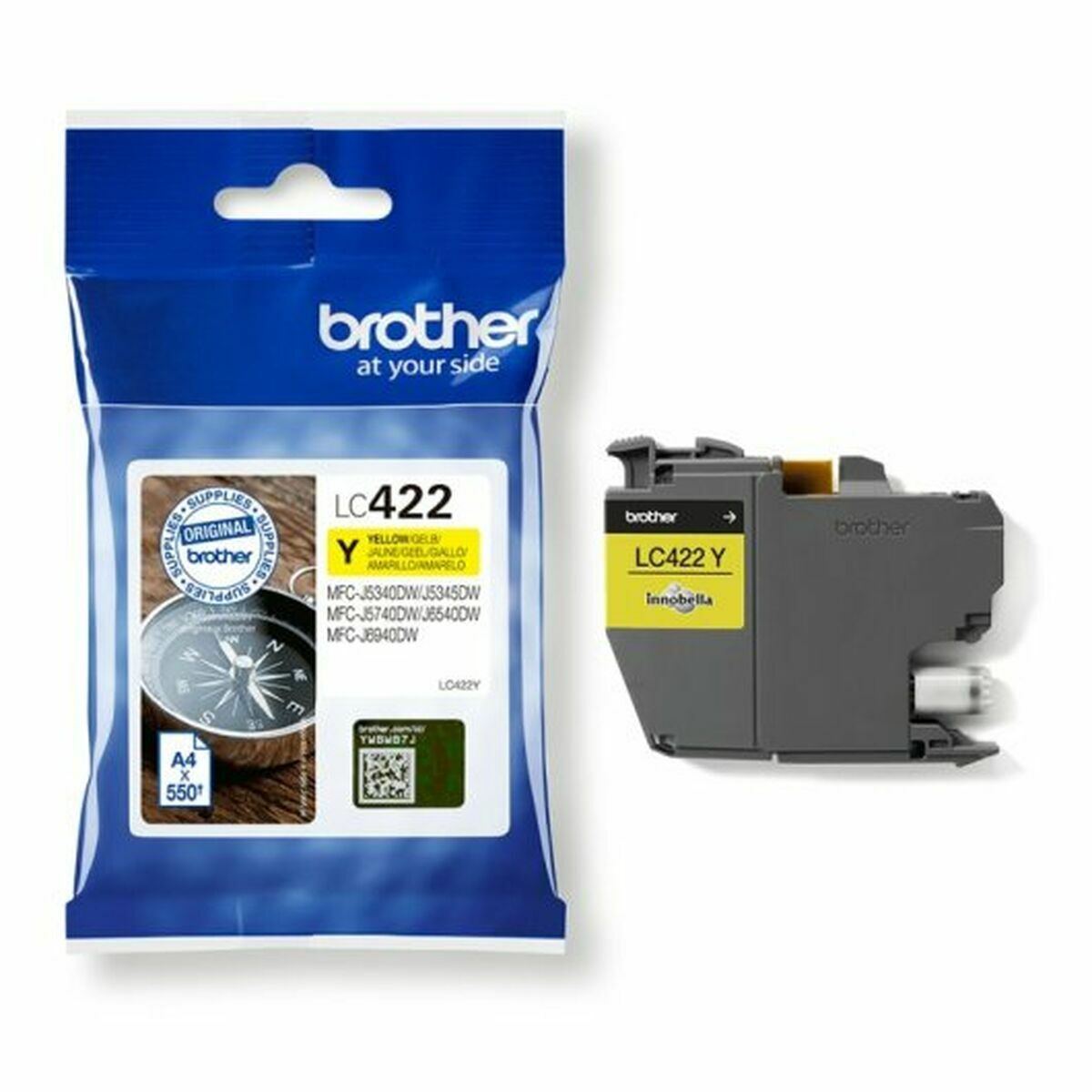 Bild von Original Ink Cartridge Brother LC422Y Yellow