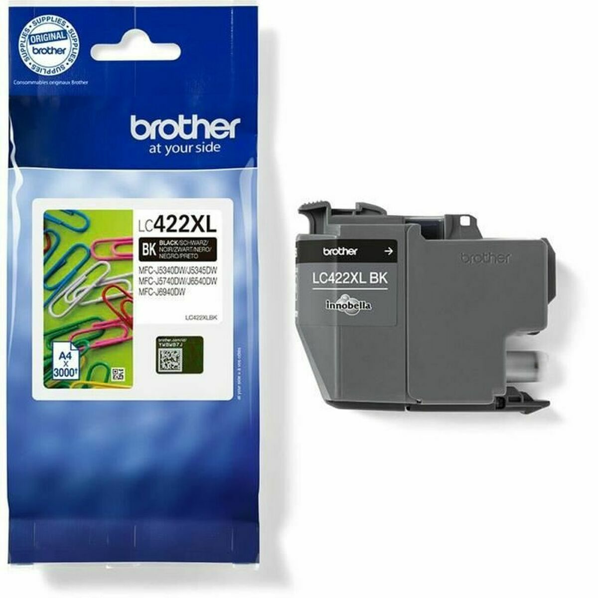 Picture of Original Ink Cartridge Brother LC-422XLBK Black