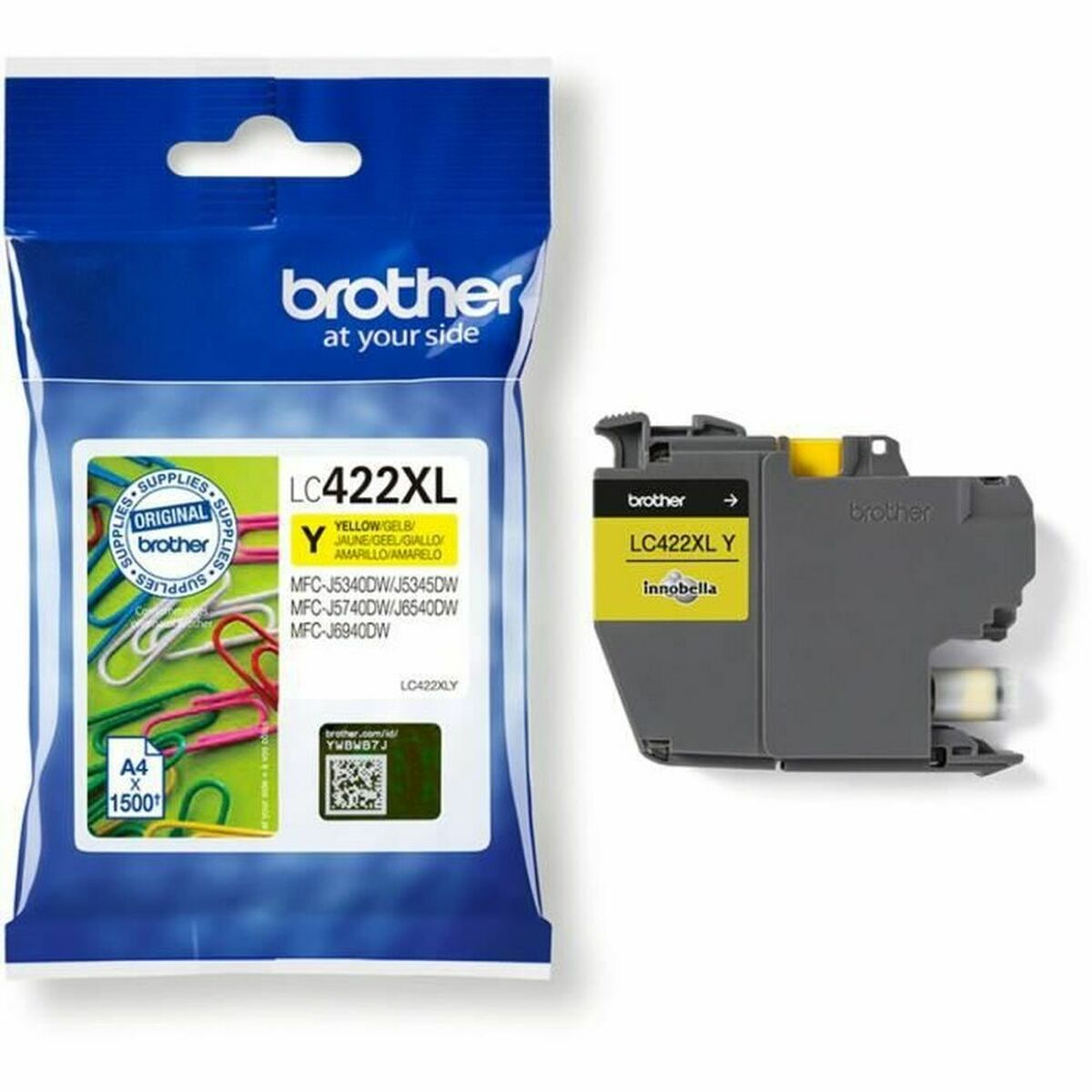 Kép Original Ink Cartridge Brother LC-422XLY Yellow