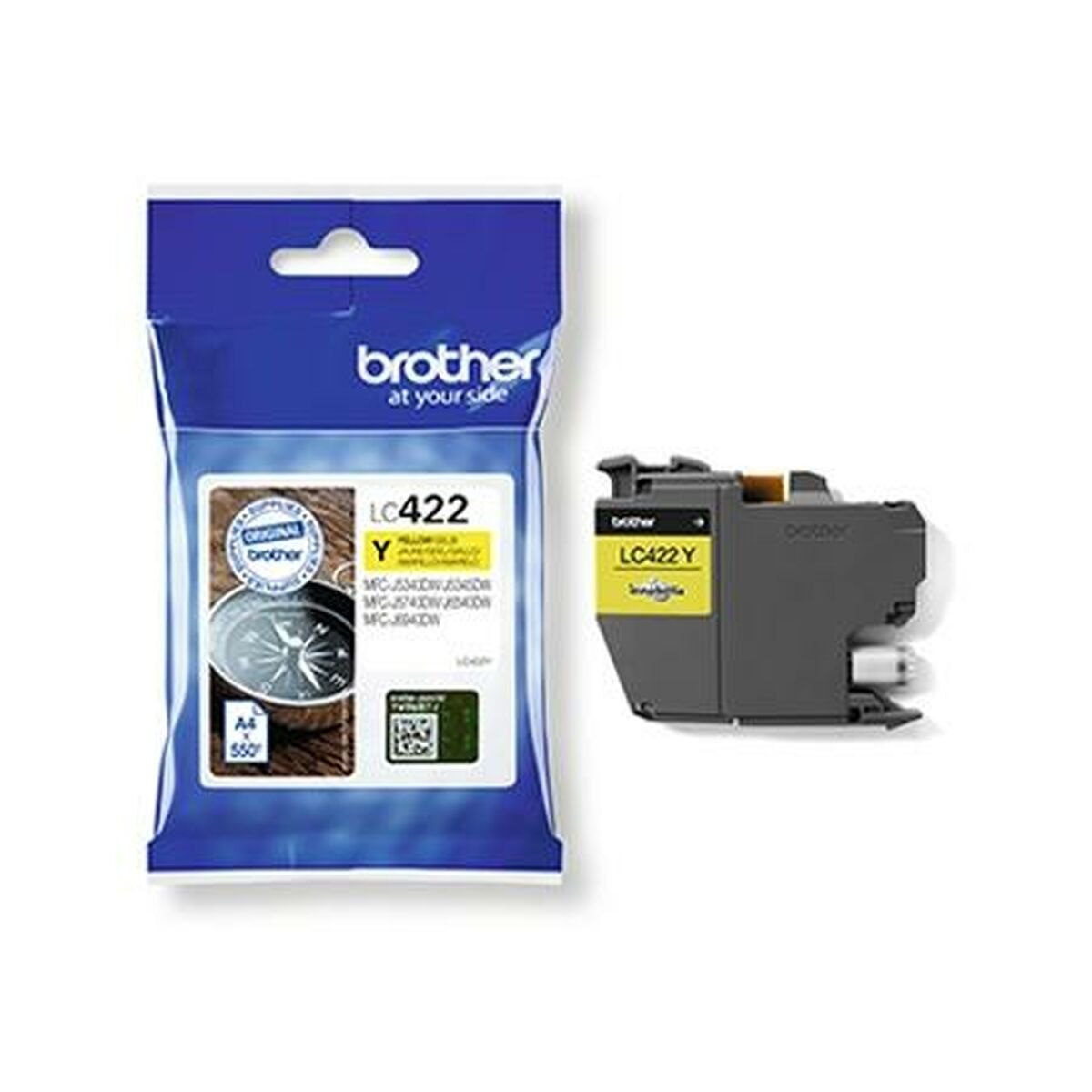 Picture of Original Ink Cartridge Brother LC422Y Yellow (5 Units)