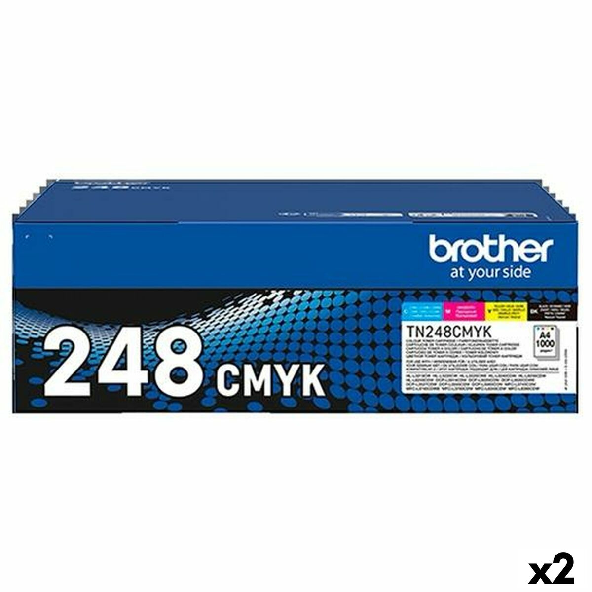 Picture of Toner Brother TN248 Yellow Blue Black Magenta (2 Units)