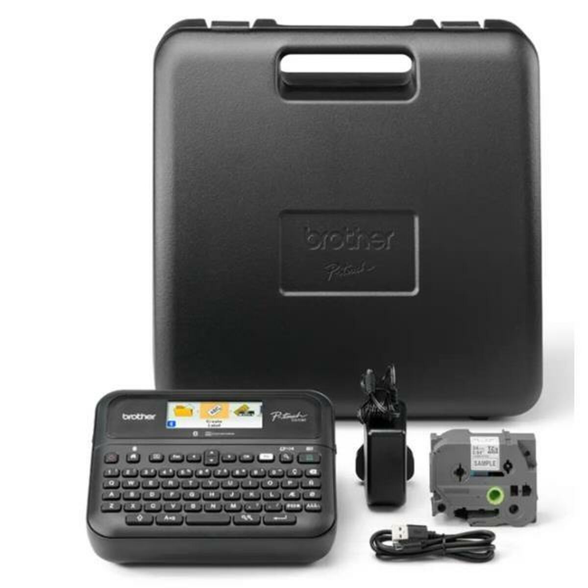 Picture of Electric Label Maker Brother PT-D610BVP Black (3 Units)