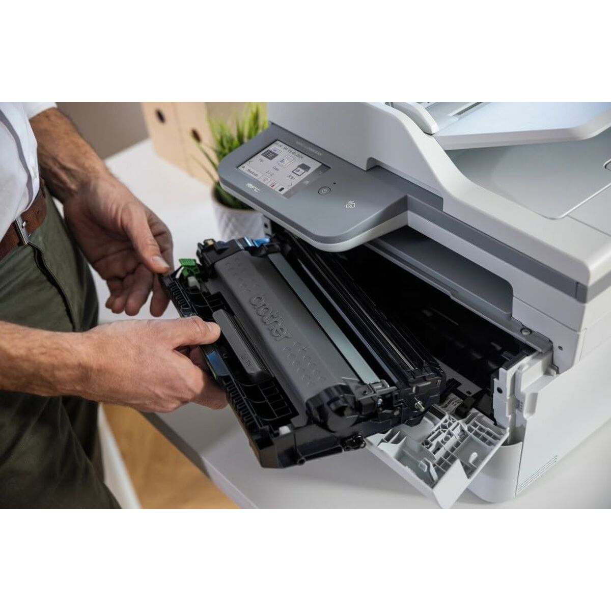 Picture of Monochrome Laser Printer Brother MFCL2980DWRE1 Wi-Fi Fax Scanner