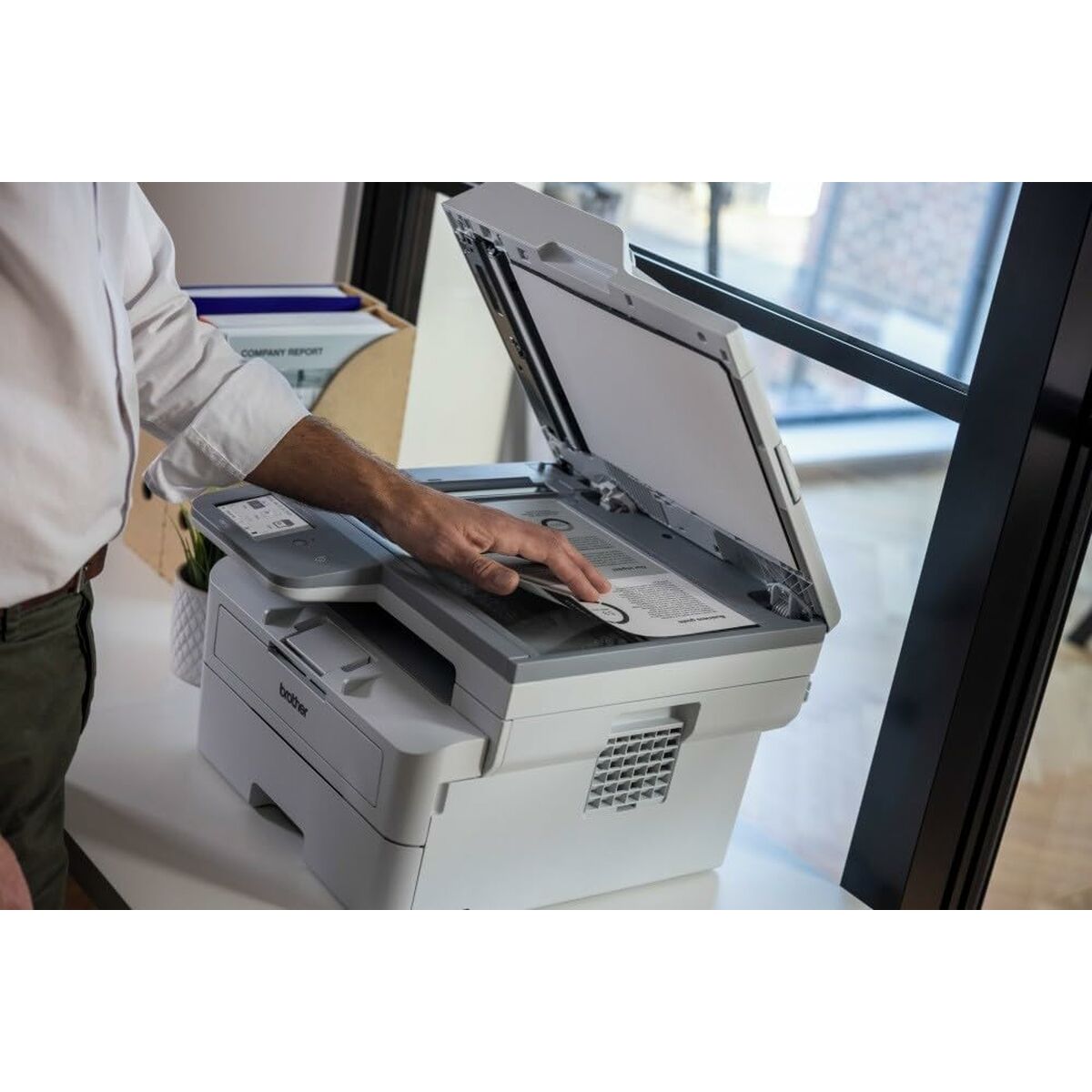 Picture of Monochrome Laser Printer Brother MFCL2980DWRE1 Wi-Fi Fax Scanner