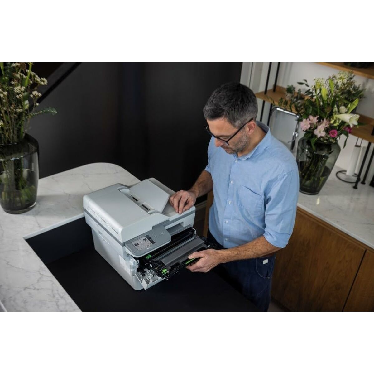 Picture of Monochrome Laser Printer Brother MFCL2980DWRE1 Wi-Fi Fax Scanner