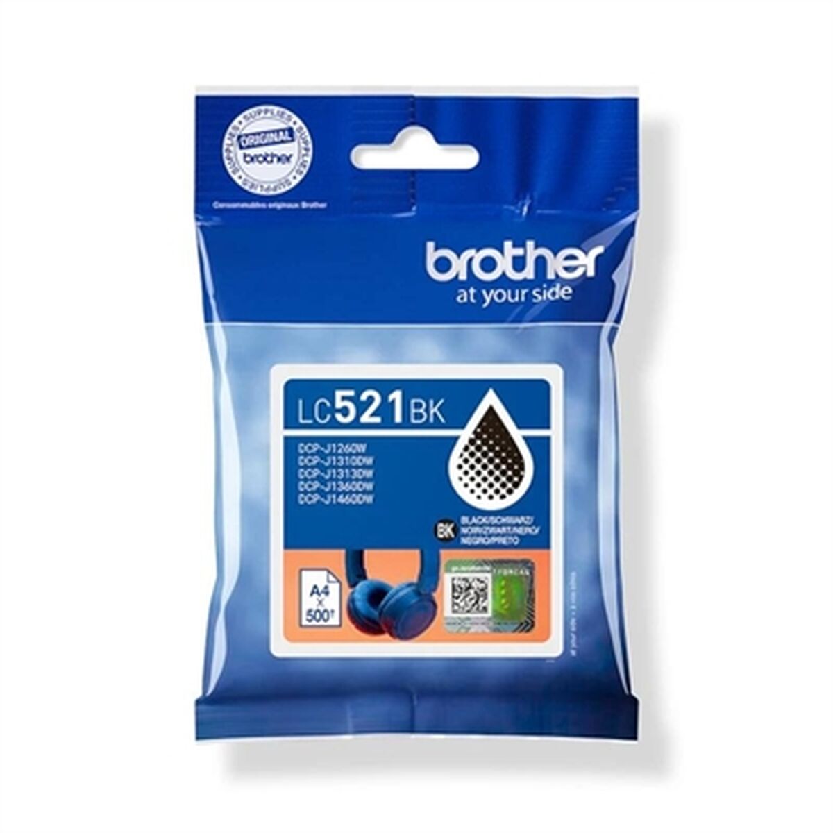 Image secondaire de Cartouche d'encre originale Brother LC521BK Noir